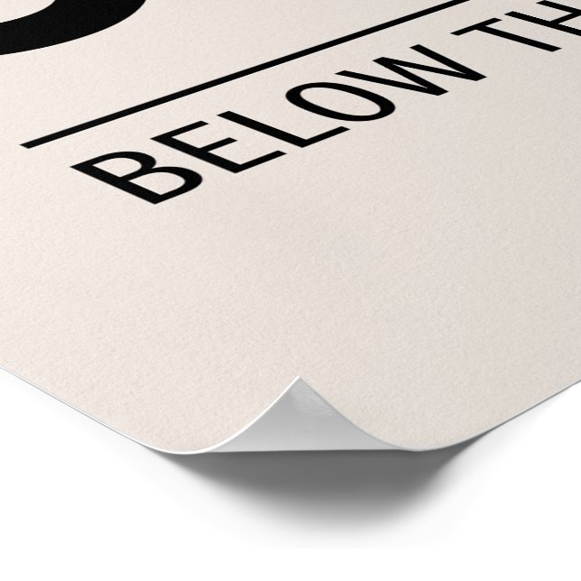 Affiche Imprimer, Papier d'affiche de valeur (Matte) (Coin)