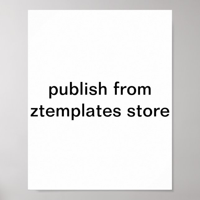 Affiche Imprimer, Papier d'affiche de valeur (Matte) (Devant)