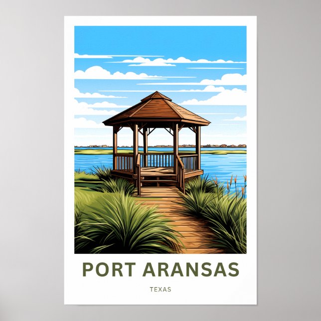 Affiche Imprimer Port Aransas Texas Travel (Devant)