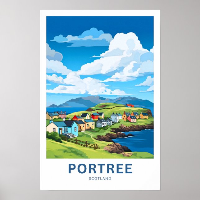 Affiche Imprimer Portree Scotland Travel (Devant)