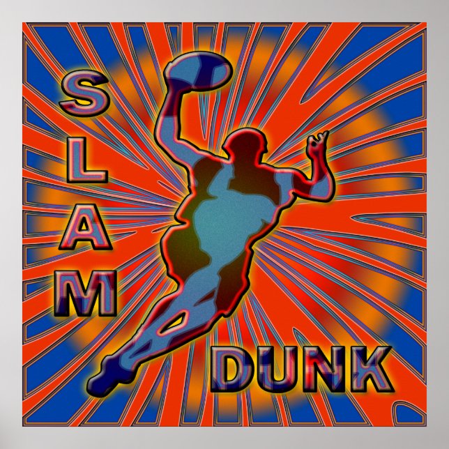 AFFICHE IMPRIMER POSTE DE BASKETBALL SLAM DUNK (Devant)