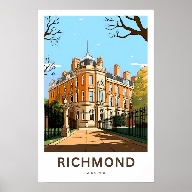 Affiche Imprimer Richmond Virginia Travel (Devant)