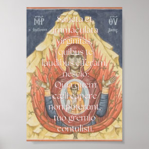 Affiche Imprimer Sancta et Immaculata
