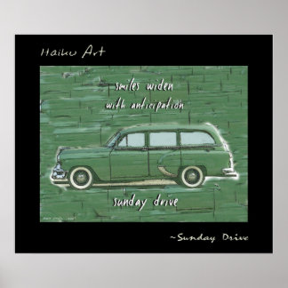 Affiche Imprimer Sunday Drive Haiku Art