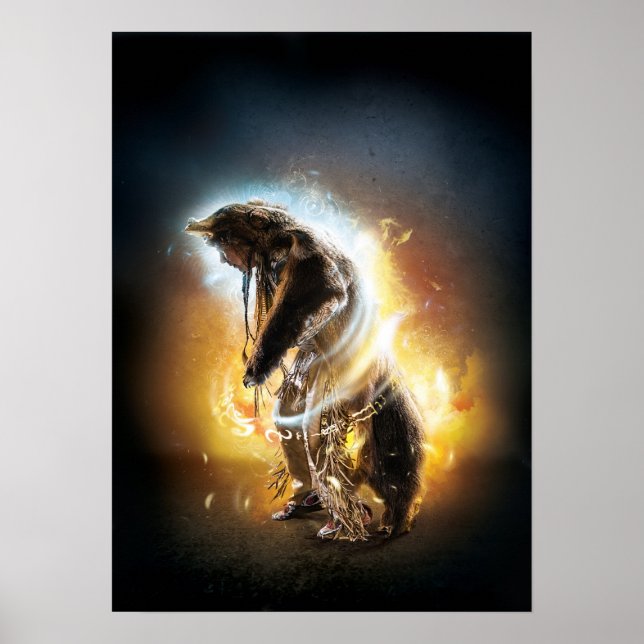 Affiche Imprimer sur le thème "Ours" d'origine américaine (Devant)