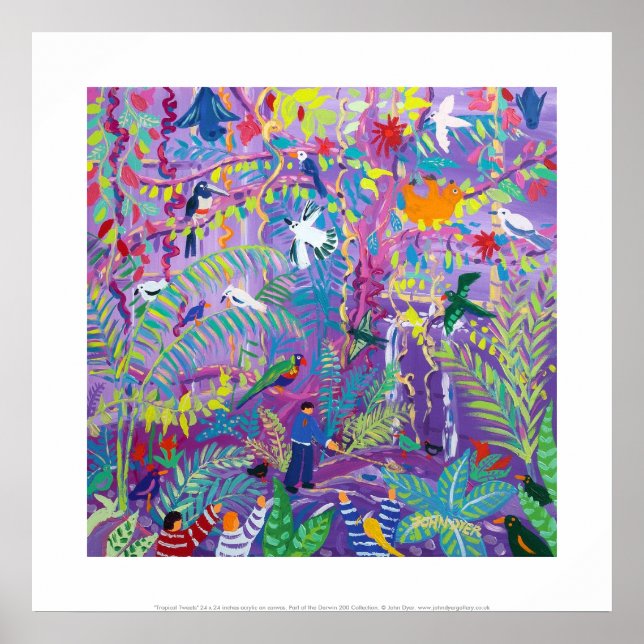 Affiche Imprimer : Tweets tropicaux (Devant)