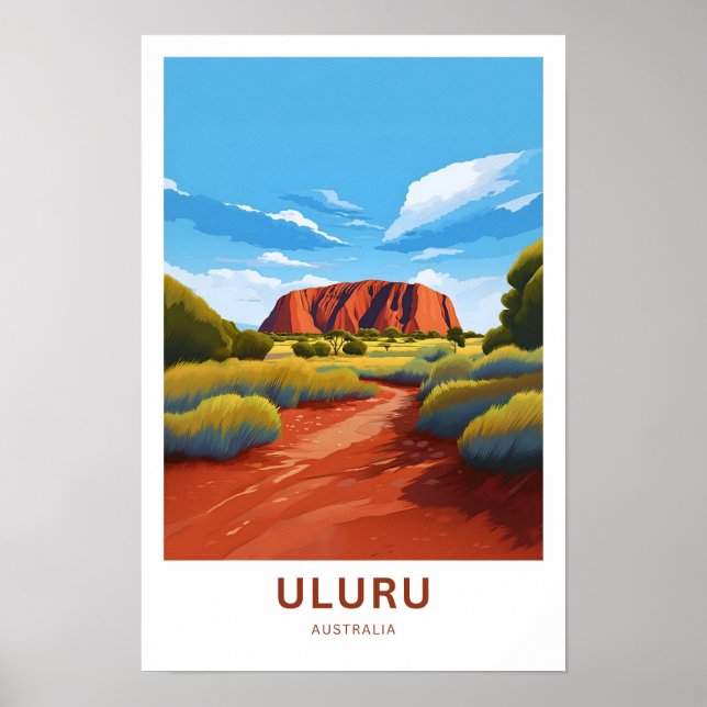 Affiche Imprimer Uluru Australia Travel (Devant)