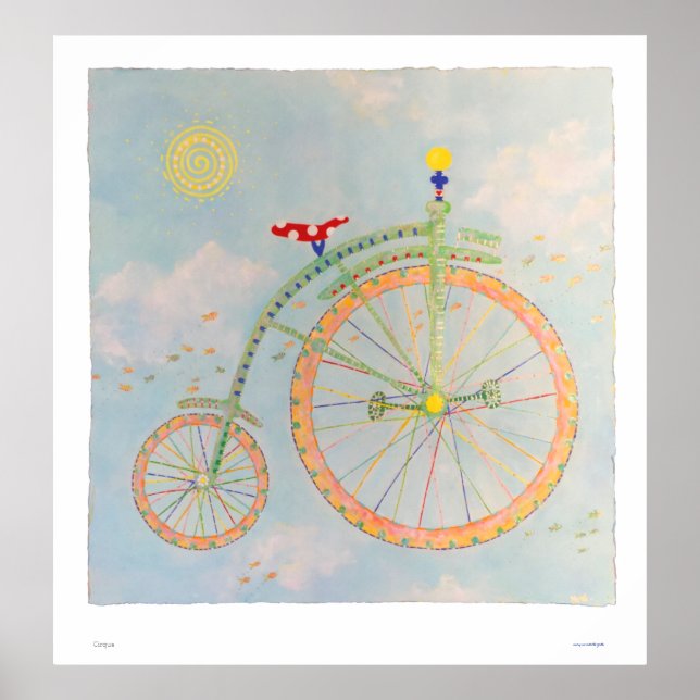 Affiche Imprimer Vélo Cirque (Devant)