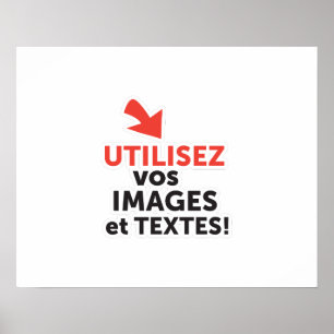 Affiche Imprimer vos conceptions en ligne en français