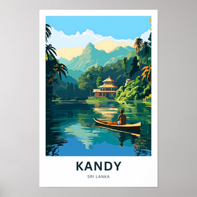 Affiche Imprimer voyage de Kandy Sri Lanka (Devant)