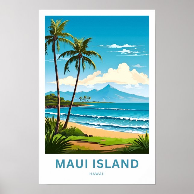 Affiche Imprimer voyage de Maui Island Hawaii (Devant)