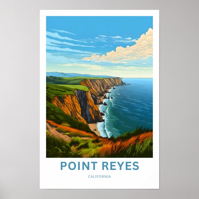 Affiche Imprimer voyage de Point Reyes Californie (Devant)