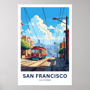 Affiche Imprimer voyage de San Francisco Californie