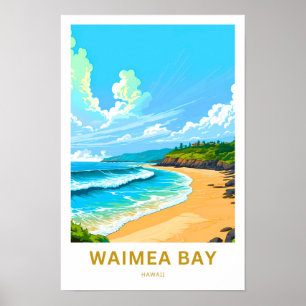 Affiche Imprimer voyage de Waimea Bay Hawaii