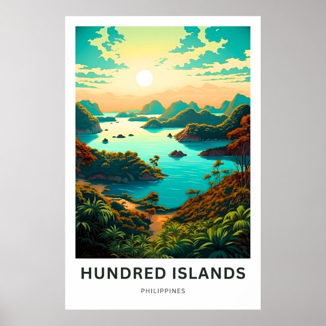 Affiche Imprimer Voyage des Îles Cent (Devant)