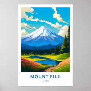 Affiche Imprimer voyage du Mont Fuji Japon