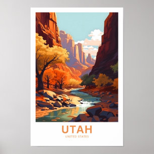 Affiche Imprimer voyage États-Unis Utah