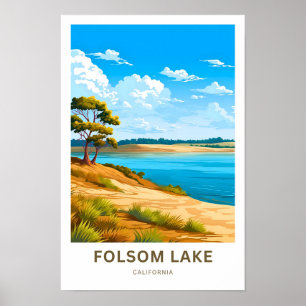 Affiche Imprimer voyage Folsom Lake California