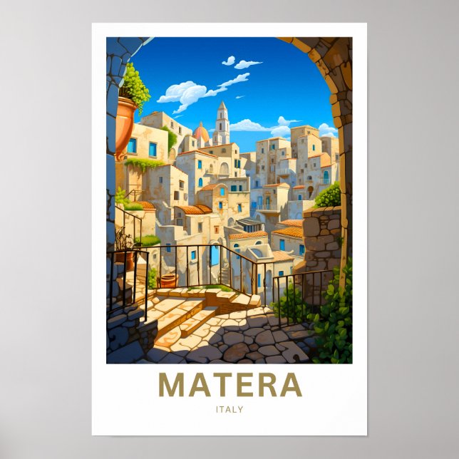 Affiche Imprimer voyage Matera Italie (Devant)
