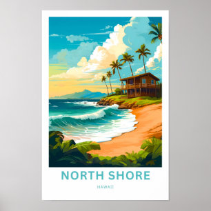 Affiche Imprimer Voyage North Shore Hawaii