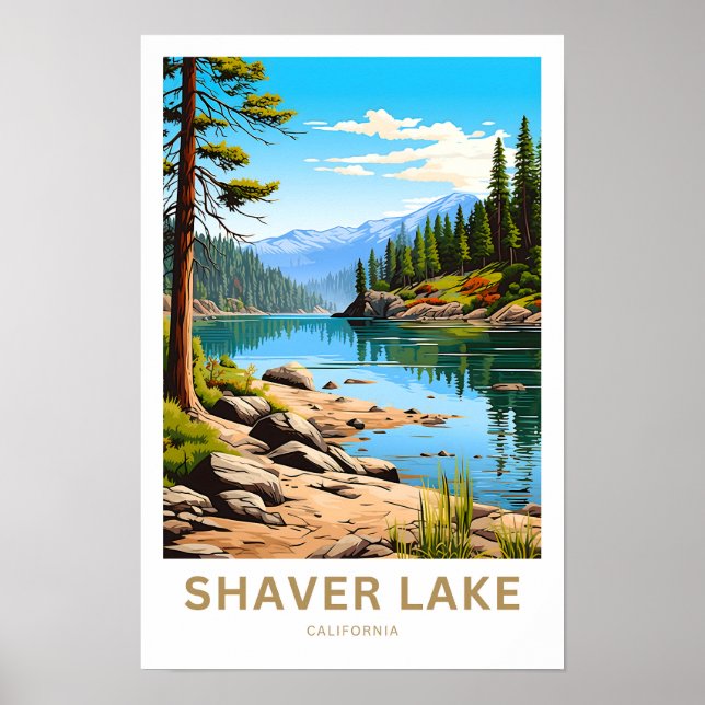 Affiche Imprimer voyage Shaver Lake California (Devant)