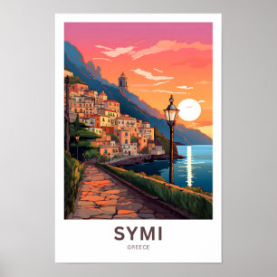 Affiche Imprimer Voyage Symi Grèce