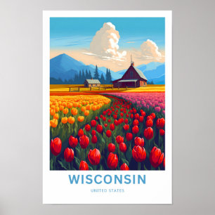 Affiche Imprimer voyage Wisconsin États-Unis