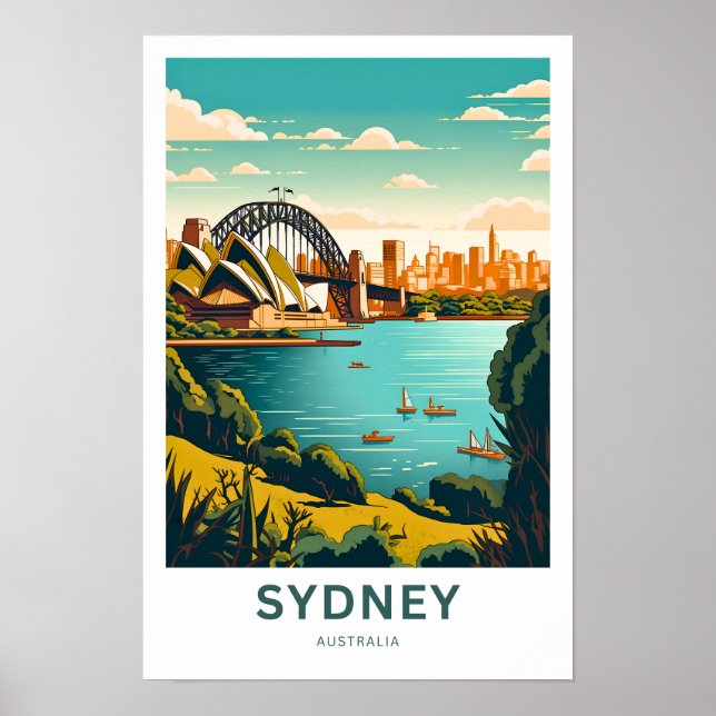 Affiche Imprimer Voyages Sydney Australie (Devant)