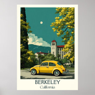 Affiche Imprimerie d'art Berkeley California   Université 