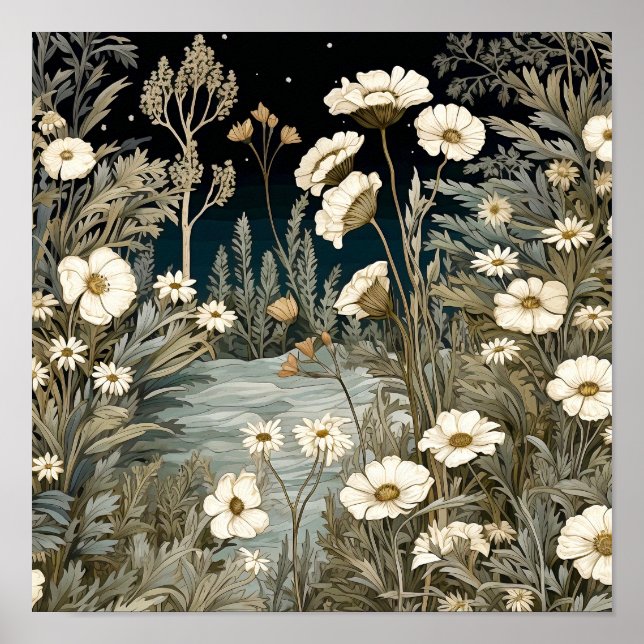 Affiche Imprimerie d'art fleur sauvage (Devant)