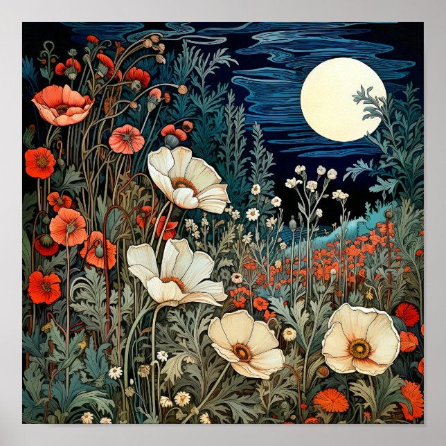 Affiche Imprimerie d'art fleur sauvage (Devant)
