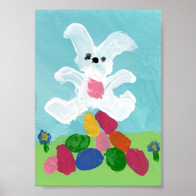 Affiche Imprimerie de l'enfant de Pâques Hoppy (Devant)