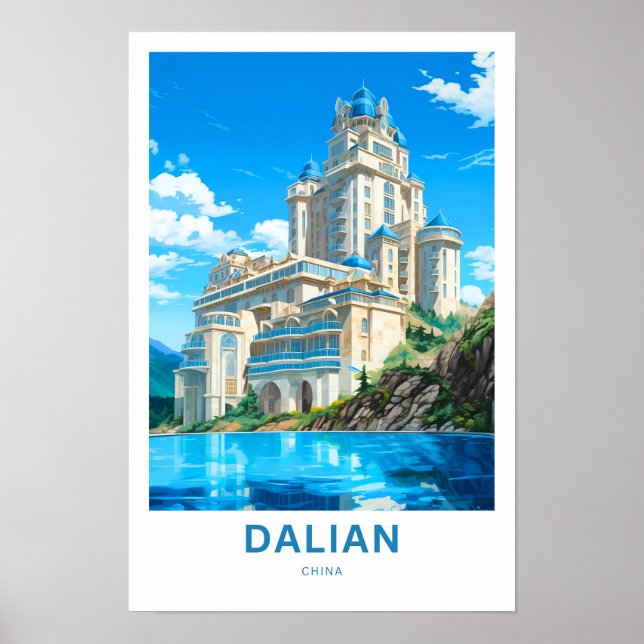 Affiche Imprimerie de voyage de Dalian Chine (Devant)