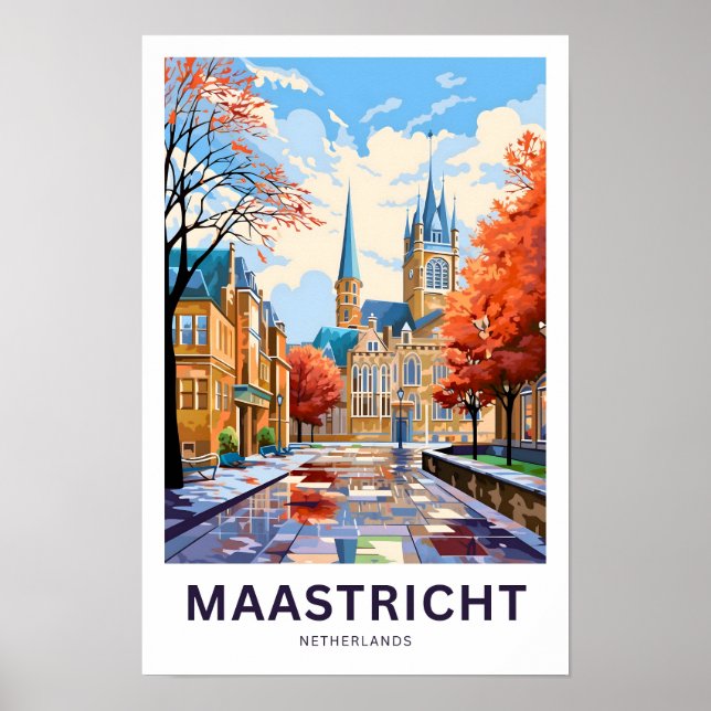 Affiche Imprimerie de voyage de Maastricht Pays-Bas (Devant)
