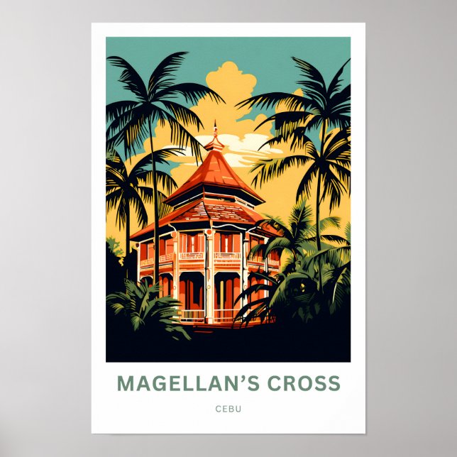 Affiche Imprimerie de voyage de Magellan Cross Cebu (Devant)