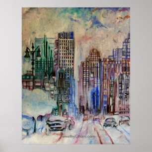Affiche Imprimerie Halcyon de Detroit