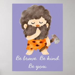 Affiche Imprimez d'art mural de nurserie Sois Brave Sois G