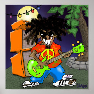 Affiche Imprimez la "fessée de Plank" - par kev Moore