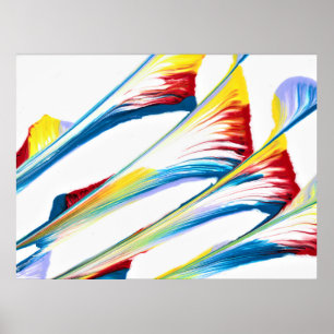 Affiche Imprimez l'art abstrait rayé sauvage 3