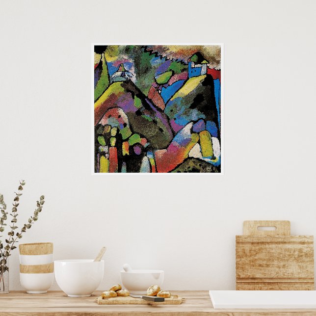 Affiche Improvisation 9, abstract art by Wassily Kandinsky (Cuisine)