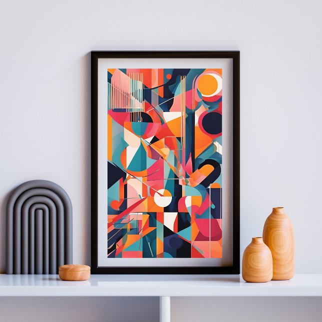 Affiche Impulsion Géométrique de Couleur (Créateur téléchargé)