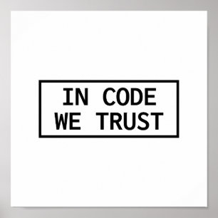 Affiche In Code We Trust