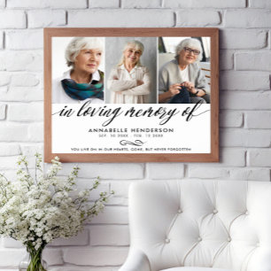 Affiche In Loving Memory Of Memorial Service Photo