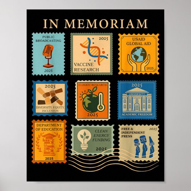 Affiche In Memoriam Égalité des droits Science Droits des  (Devant)