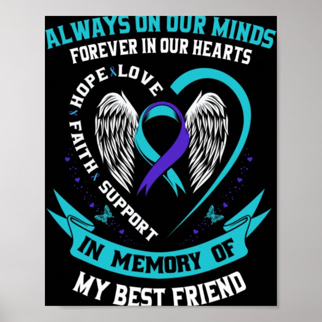 Affiche In Memory Of My Friend Suicide Awareness Prev  (Devant)