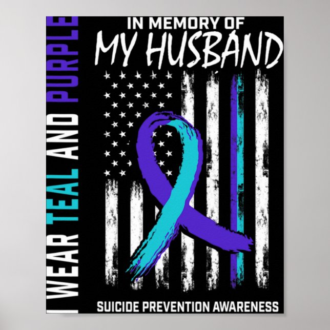 Affiche In Memory Of My Husband Suicide Awareness Preventi (Devant)