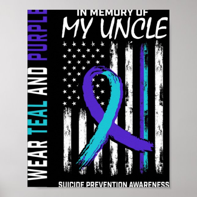 Affiche In Memory Of My Uncle Suicide Awareness Prevention (Devant)