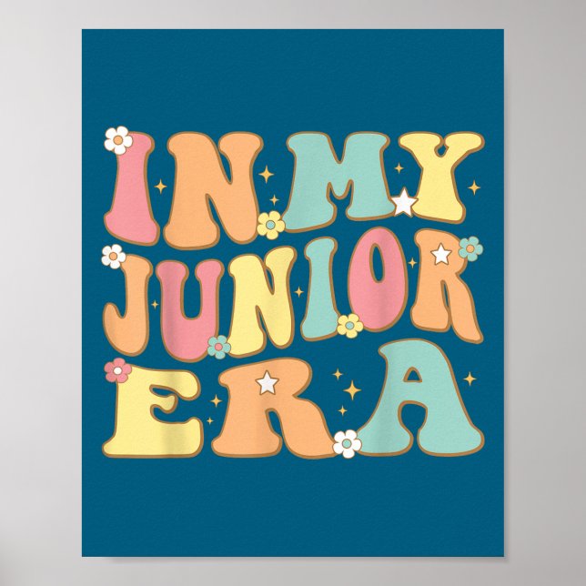 Affiche In My Junior Era Groovy First Day School 11th Grad (Devant)
