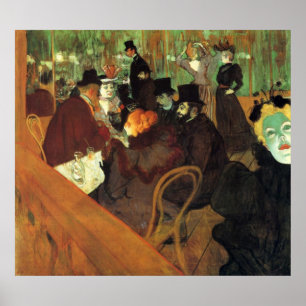 Affiche In the Rouge by Toulouse-Lautrec