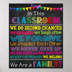 Affiche In This Classroom Printable